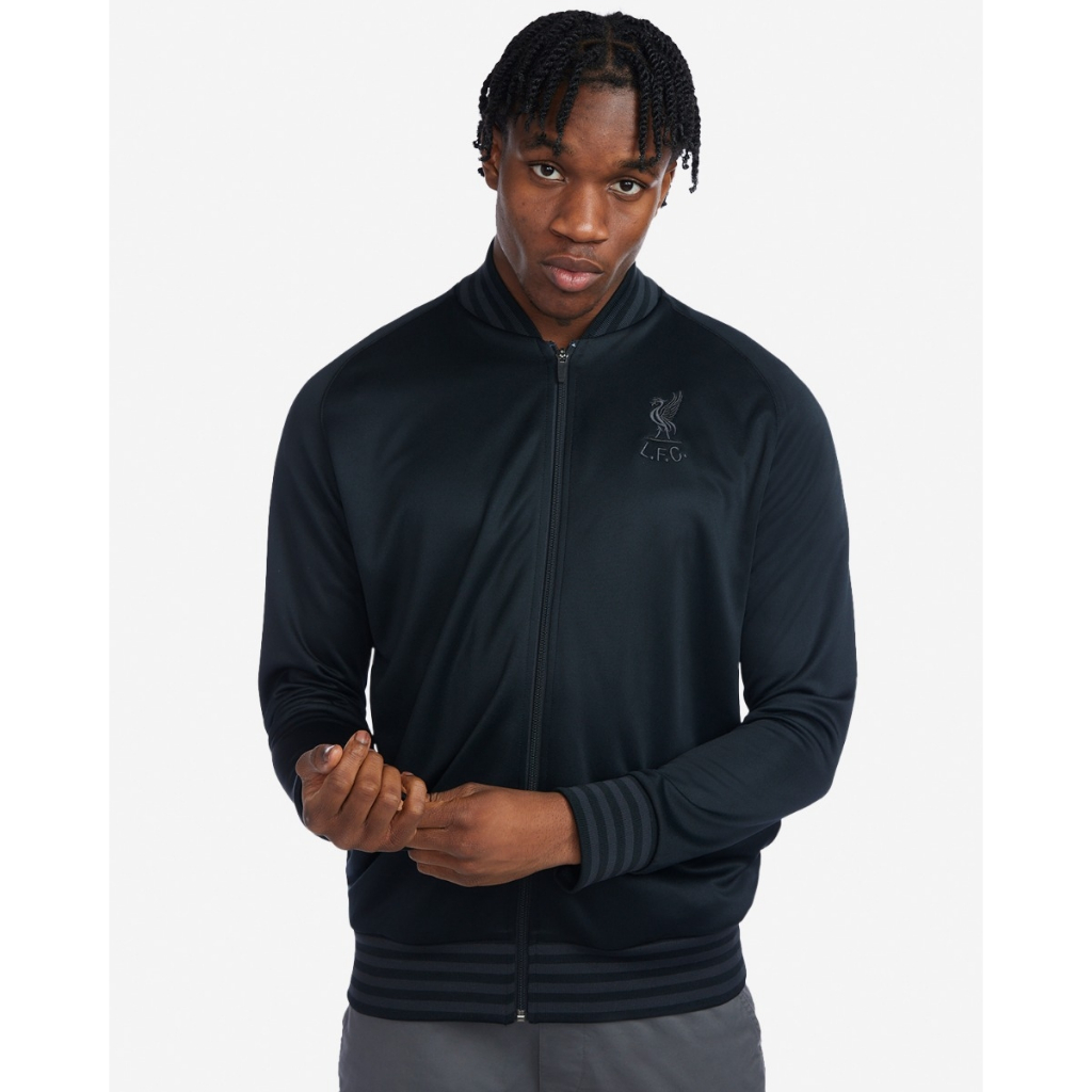Liverpool FC Shankly Track Jacket Black - Official LFC Jaket Original Pria