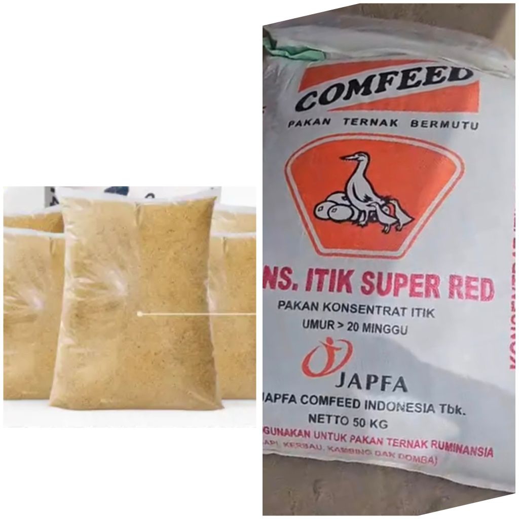Konsentrat itik super red pakan entok bebek petelur