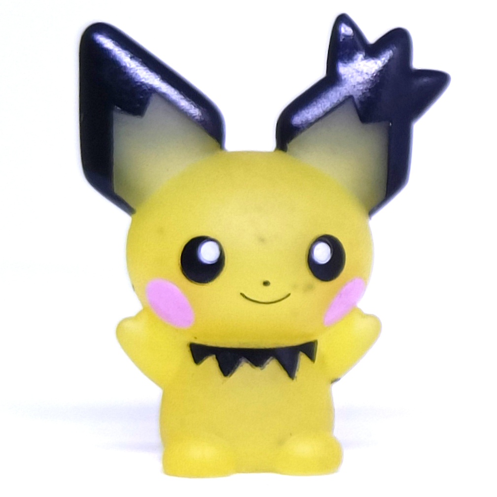 Pokemon BANDAI Kids Figure - Spiky-Eared Pichu "Clear Version" (Pajangan / Finger Doll / JP Rare)