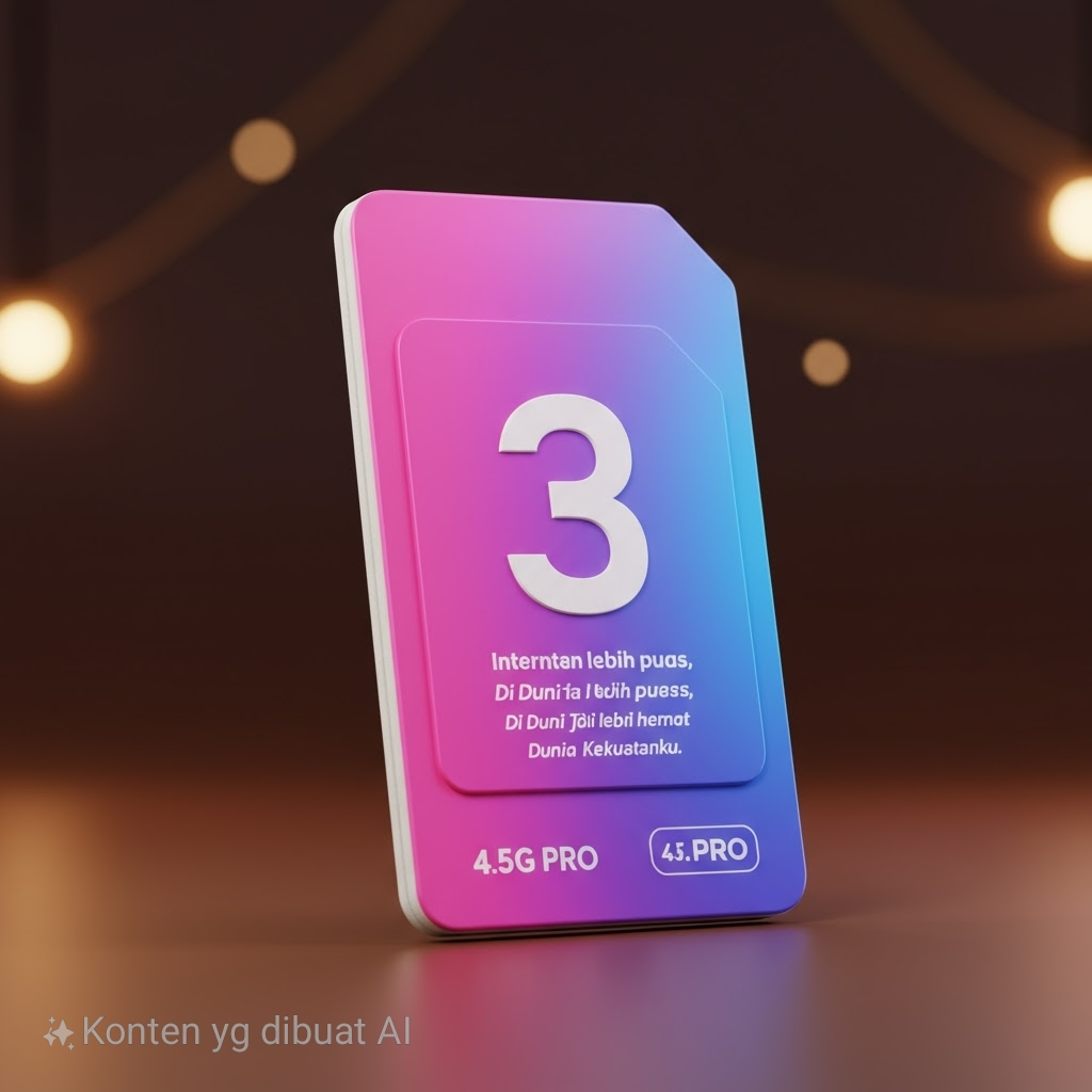 Promo Kartu Perdana Tri Prabayar Happy KUOTA 3GB NASIONAL(EXP 2027)