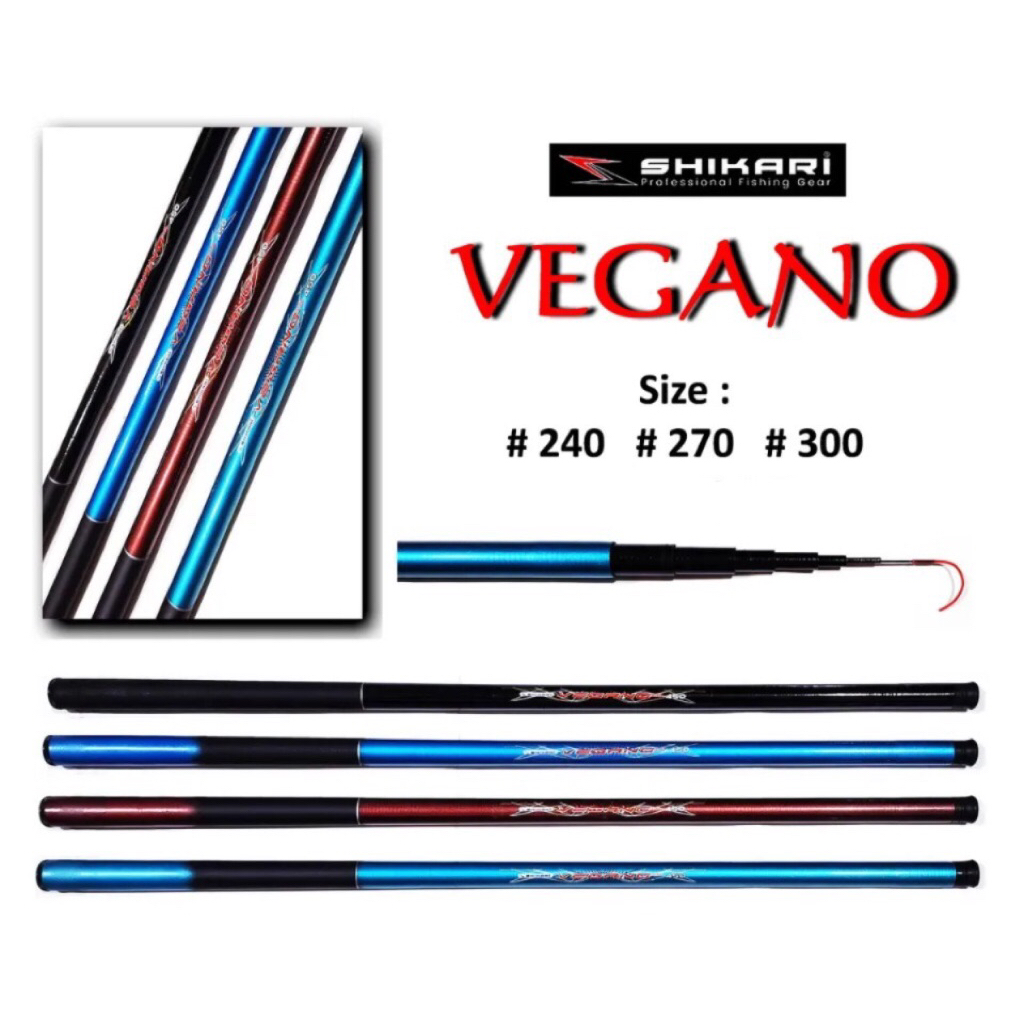 Joran Pancing Tegek Shikari Vegano Fiber Kuat