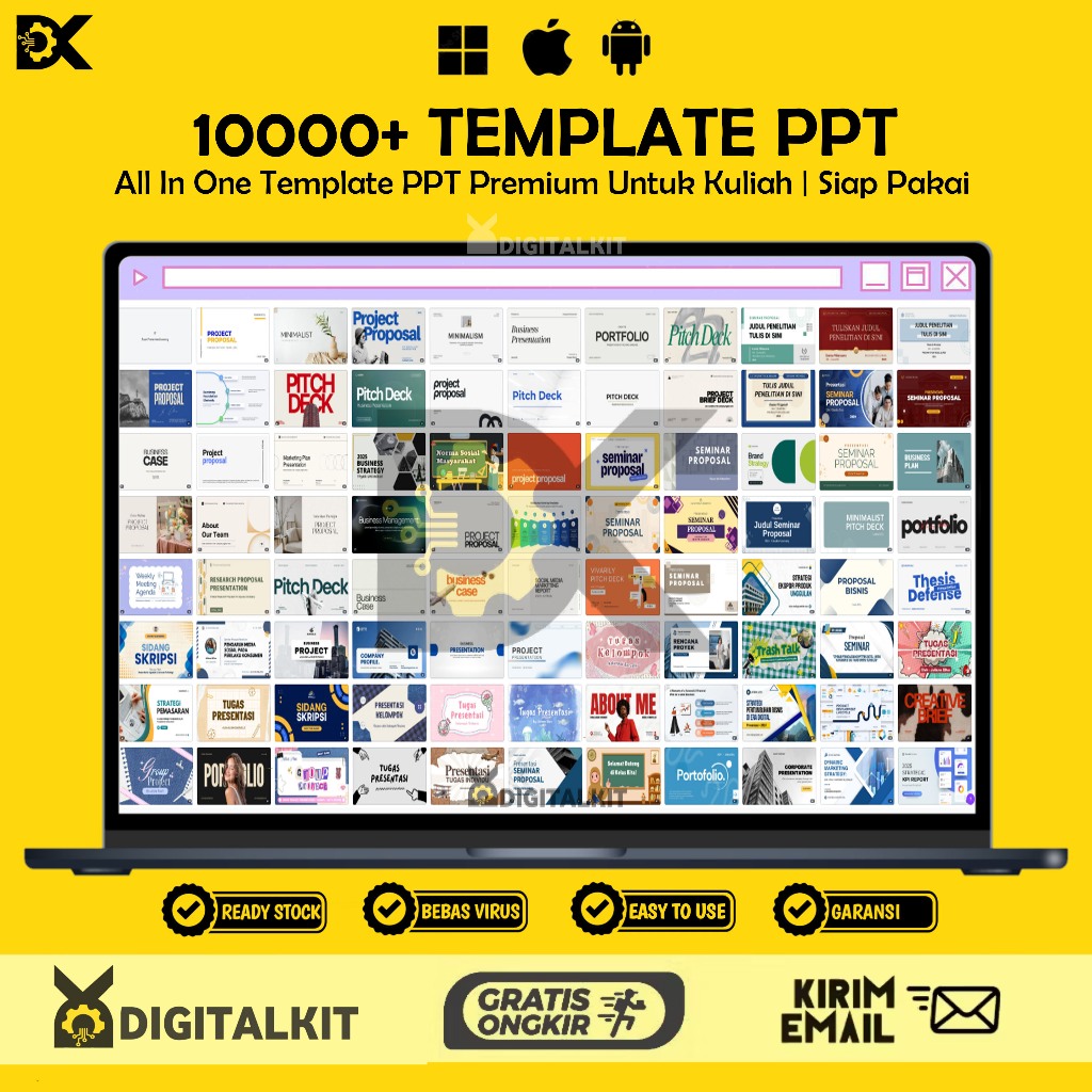 [T0270] ALL IN ONE TEMPLATE 10000+ PREMIUM PPT UNTUK KULIAH TUGAS KERJA
