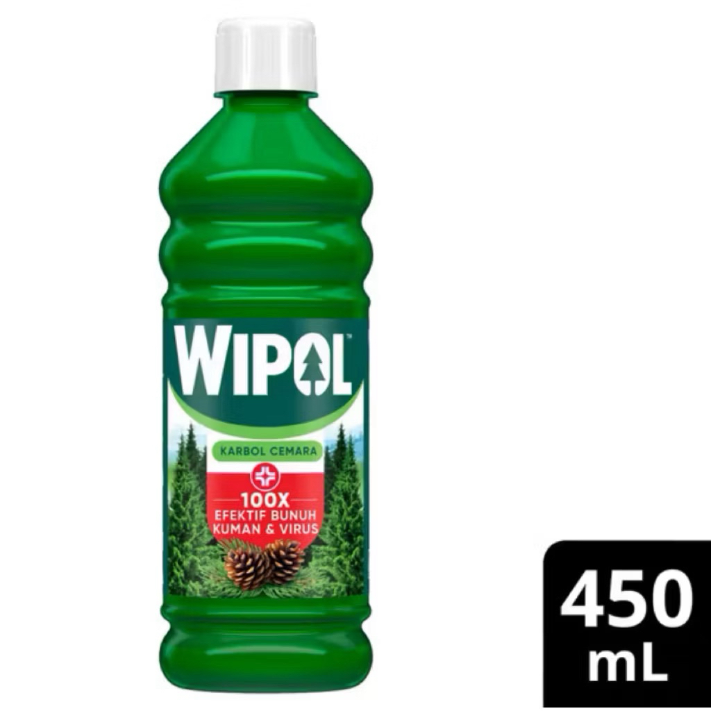 Wipol botol pembersih lantai karbol 450ML cairan pembersih lantai