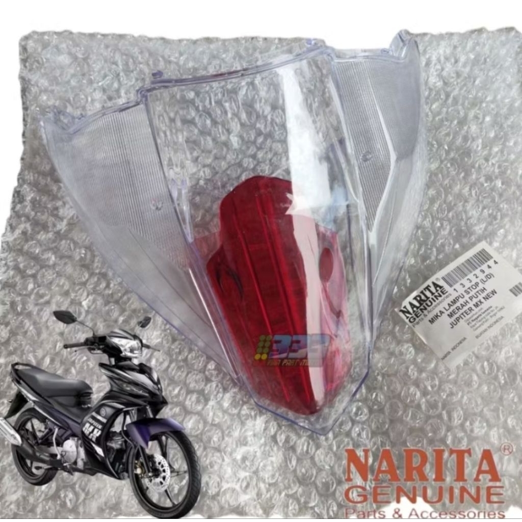 mika kaca lampu stop belakang Yamaha Jupiter MX new 135 CC 50C 2011 - 2014 set merah putih Narita