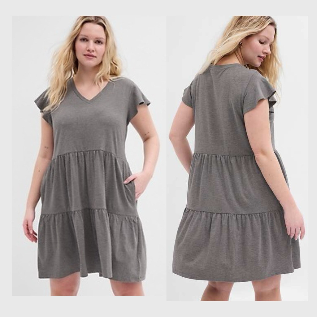 G*P Vneck Flutter Dress