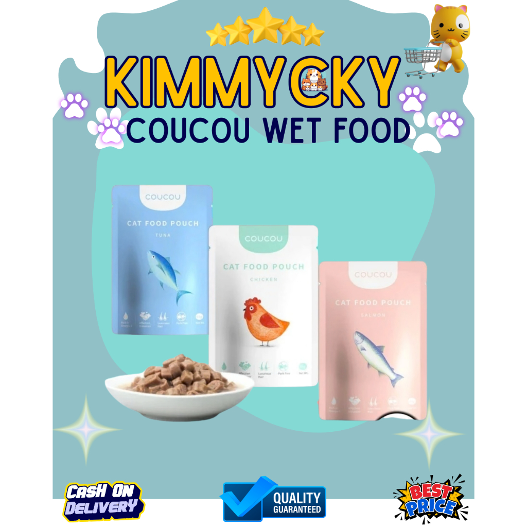 makanan kucing COUCOU pouch 85gr wet food cat cou cou / coucou wet food