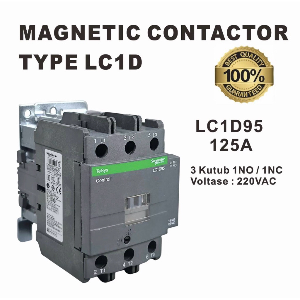 Kontaktor Schneider LC1D95 Contactor Schneider lc1d95 125A
