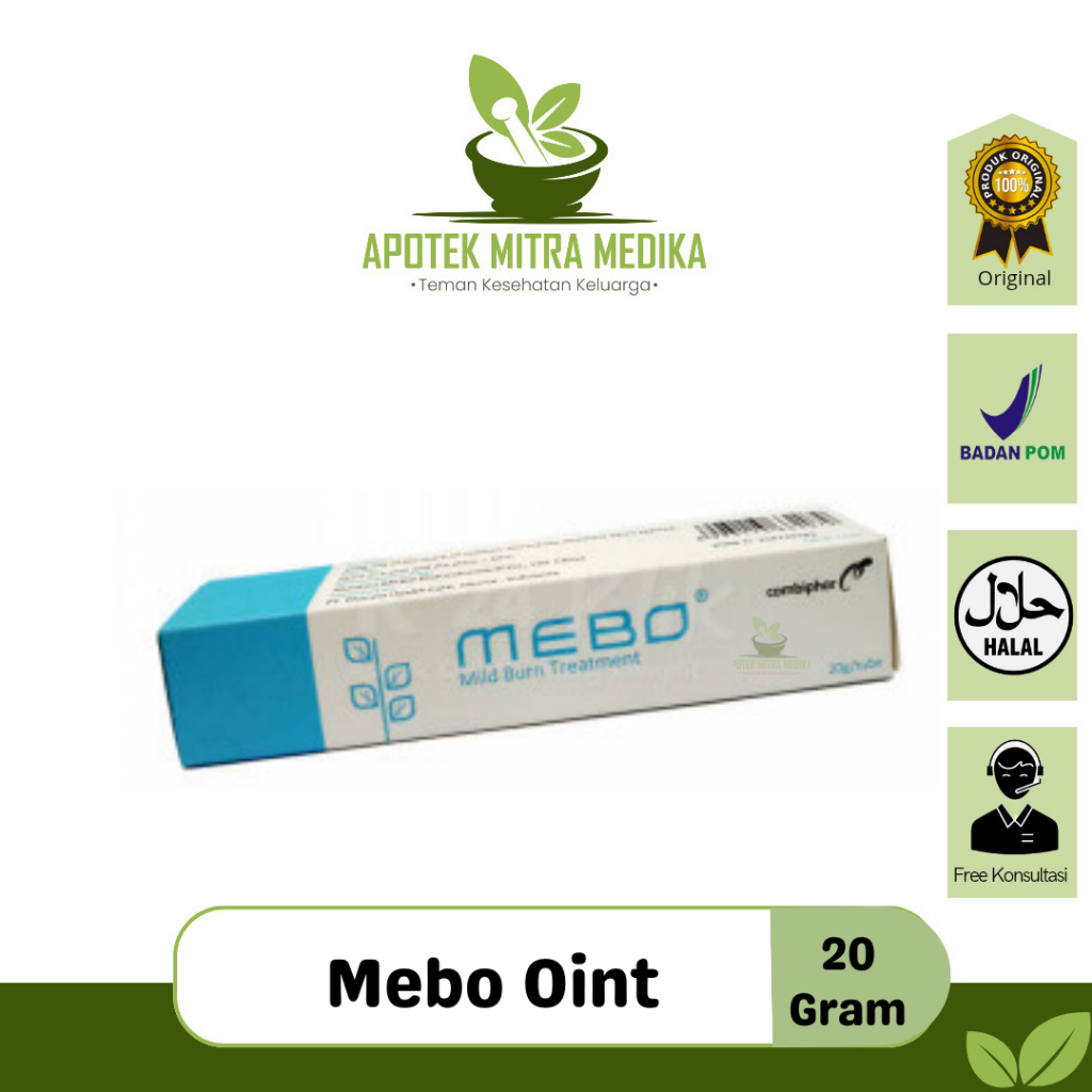 Mebo Ointment untuk Mengobati Luka Bakar (20 Gram)