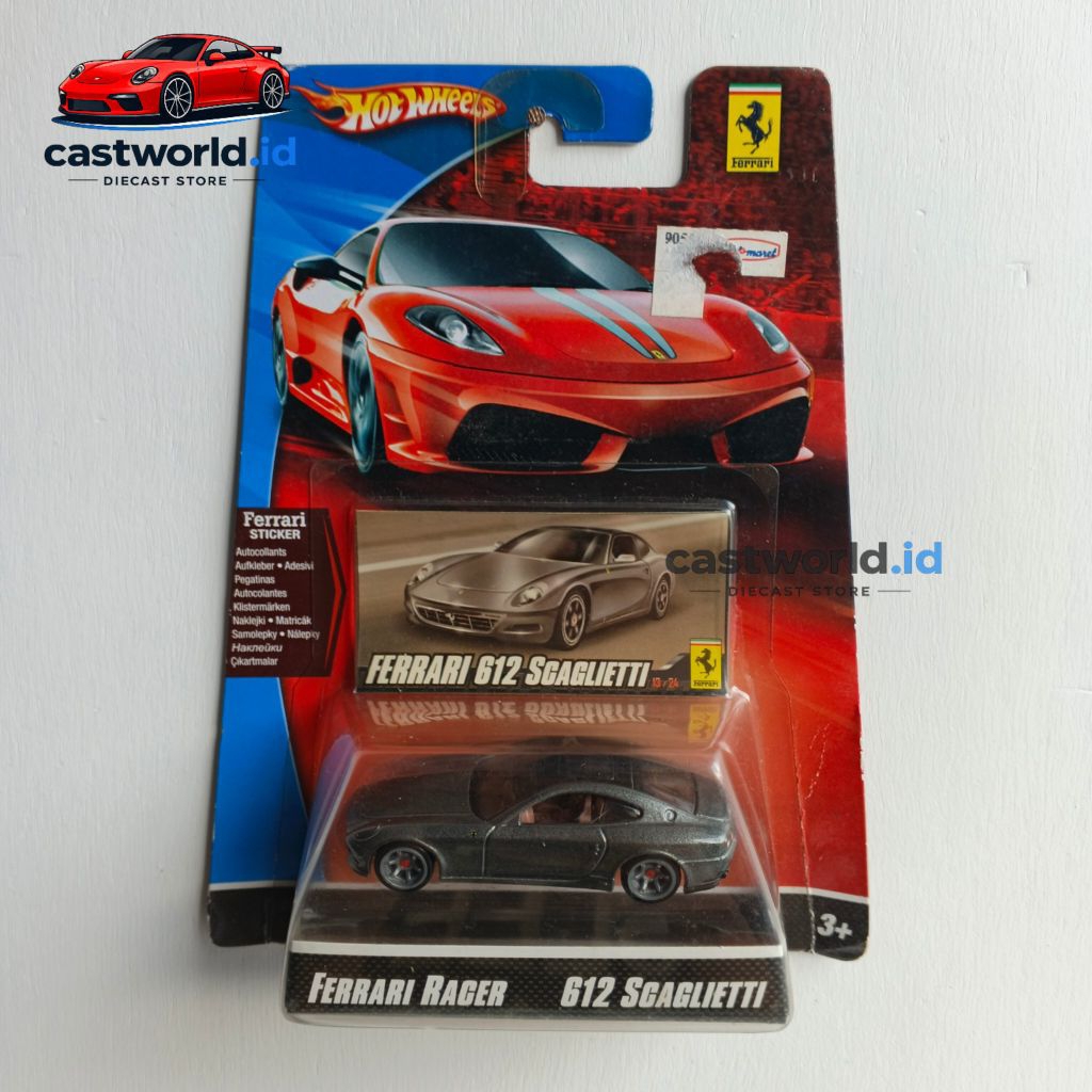 Hot Wheels Ferrari Racer 2008 Ferrari 612 Scaglietti Grey