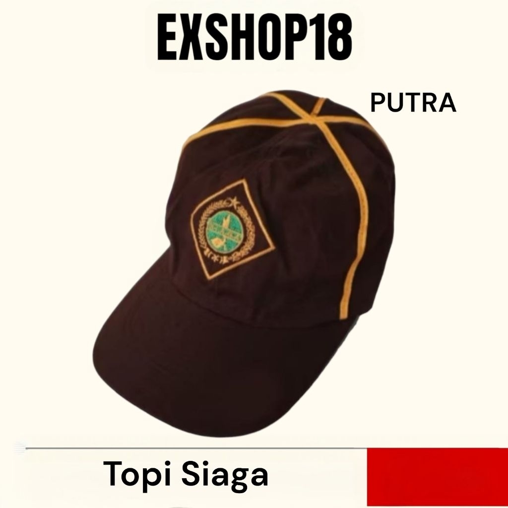 Topi Siaga Pramuka Putra / Topi Siaga Pramuka Cowok / Topi Siaga Putra Pramuka