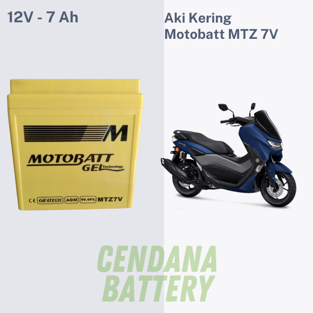Motobatt 7Ampere Aki Motor Yamaha NMAX MTZ7V