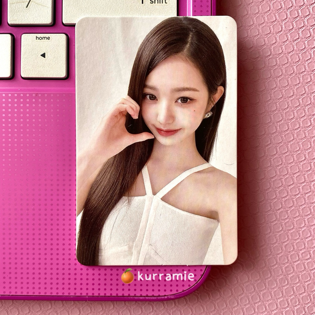 (clearance sell) pc wonyoung ive amuse official photocard round 4.0 poca wony amuse putih heartcheek