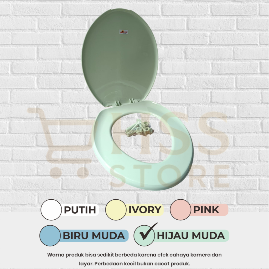 Tutup Kloset Sunflower / Tutup Wc Duduk / Tutup Kloset Wc Kamar Mandi / Tutup Kloset Duduk Wc /