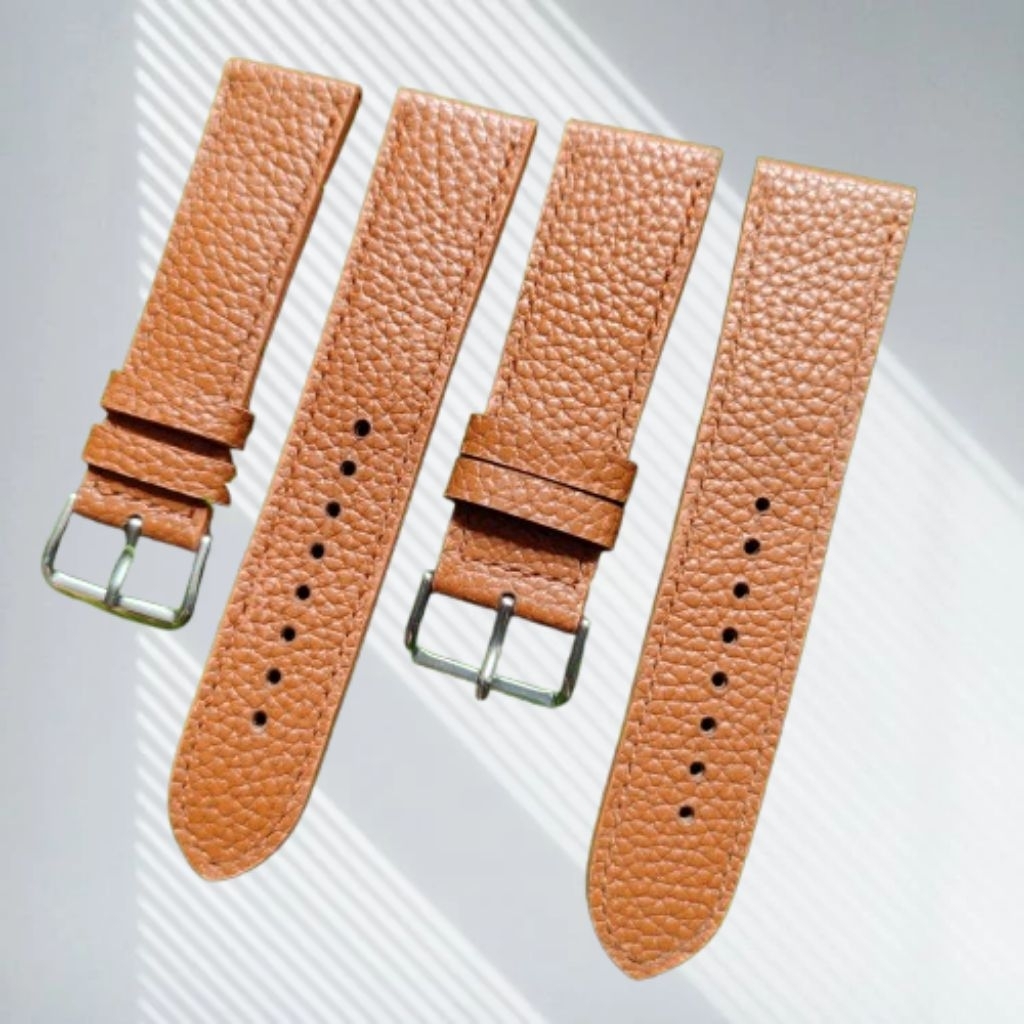 Tali Jam Tangan Kulit Asli 24mm Strap Jam Tangan Handmade vidileather
