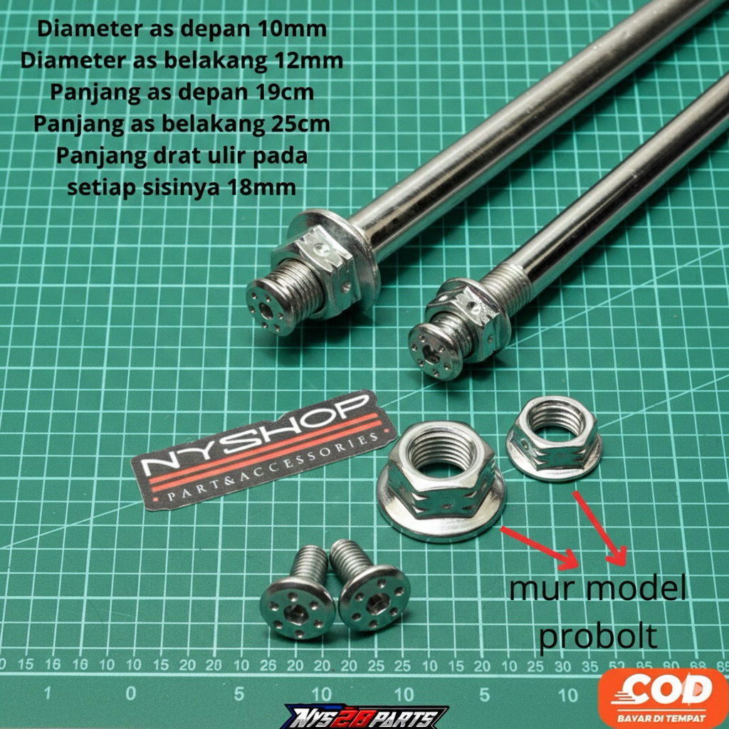 As Roda Fizr F1zr F1z Depan Belakang Jupiter Z Z1 Burhan Vega R Zr Model Probolt Thailand