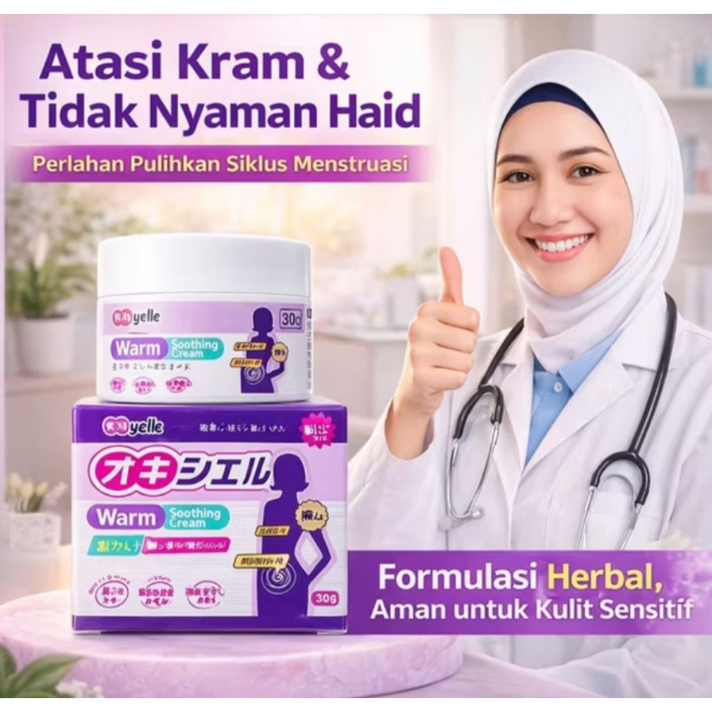 Oxyelle Gel Hangat untuk Haid Original Membantu Meredakan Ketidaknyamanan Menstruasi/Gel Hangat Oxye