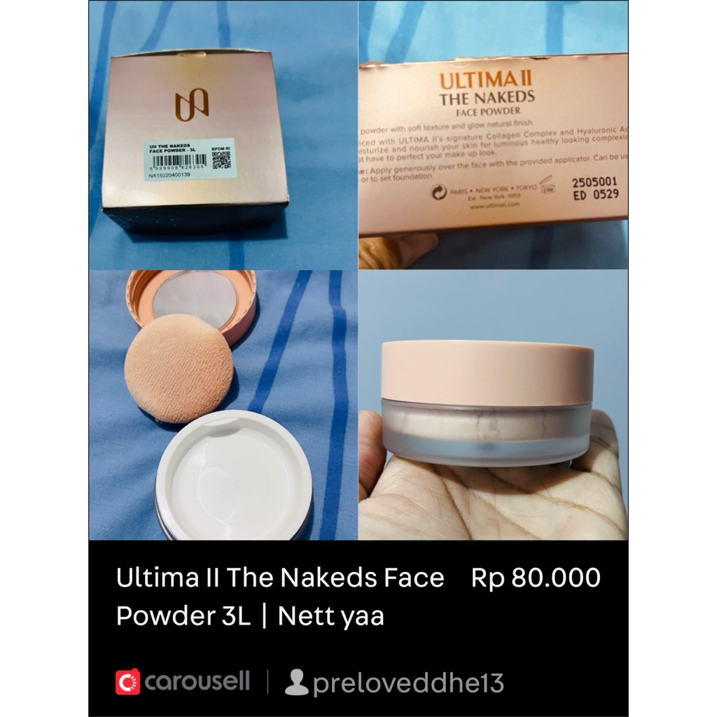 Preloved Ultima II the nakeds face powder