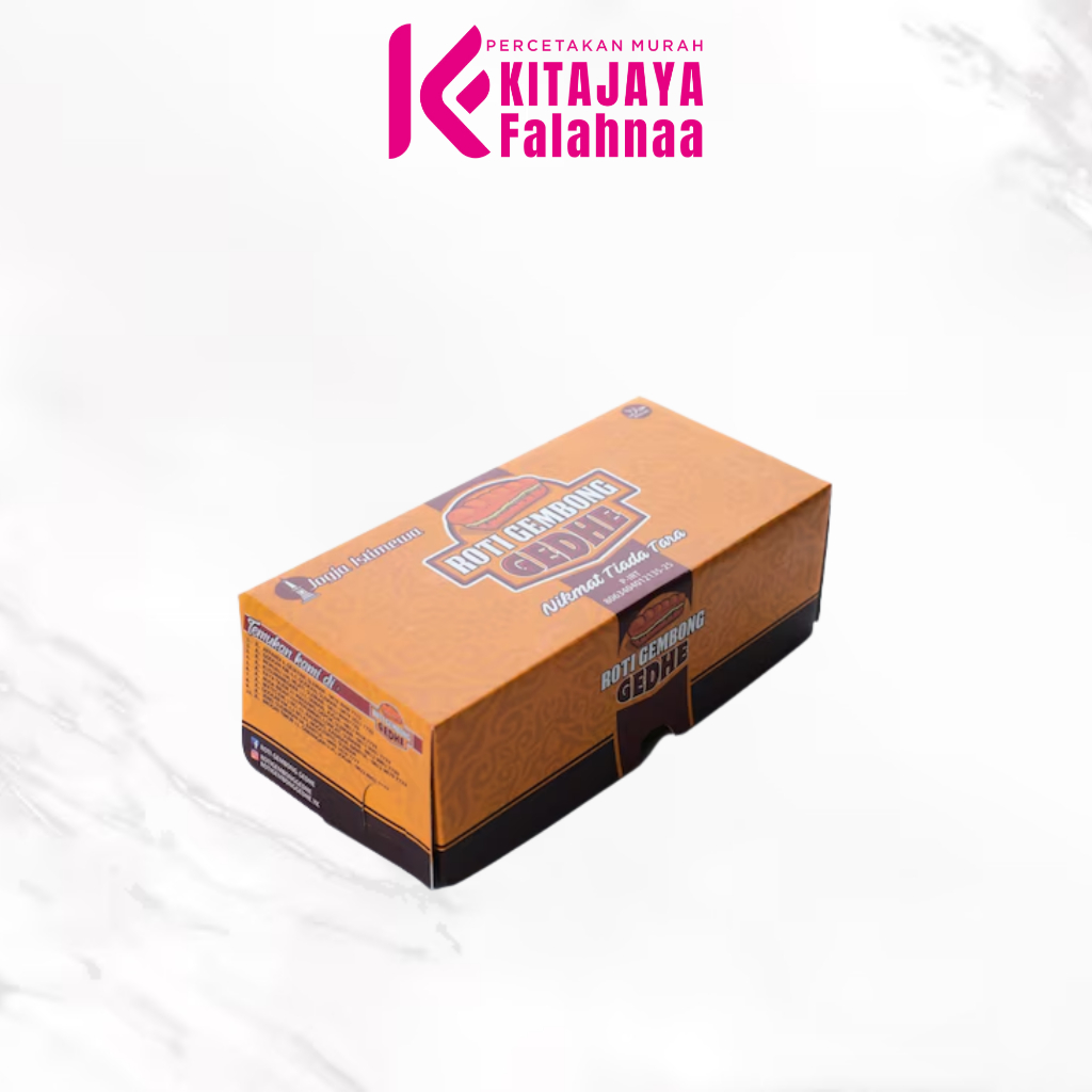Box Kemasan Roti Gembong | Profesional 22x11x9 | 21x10x8 | Free Desain
