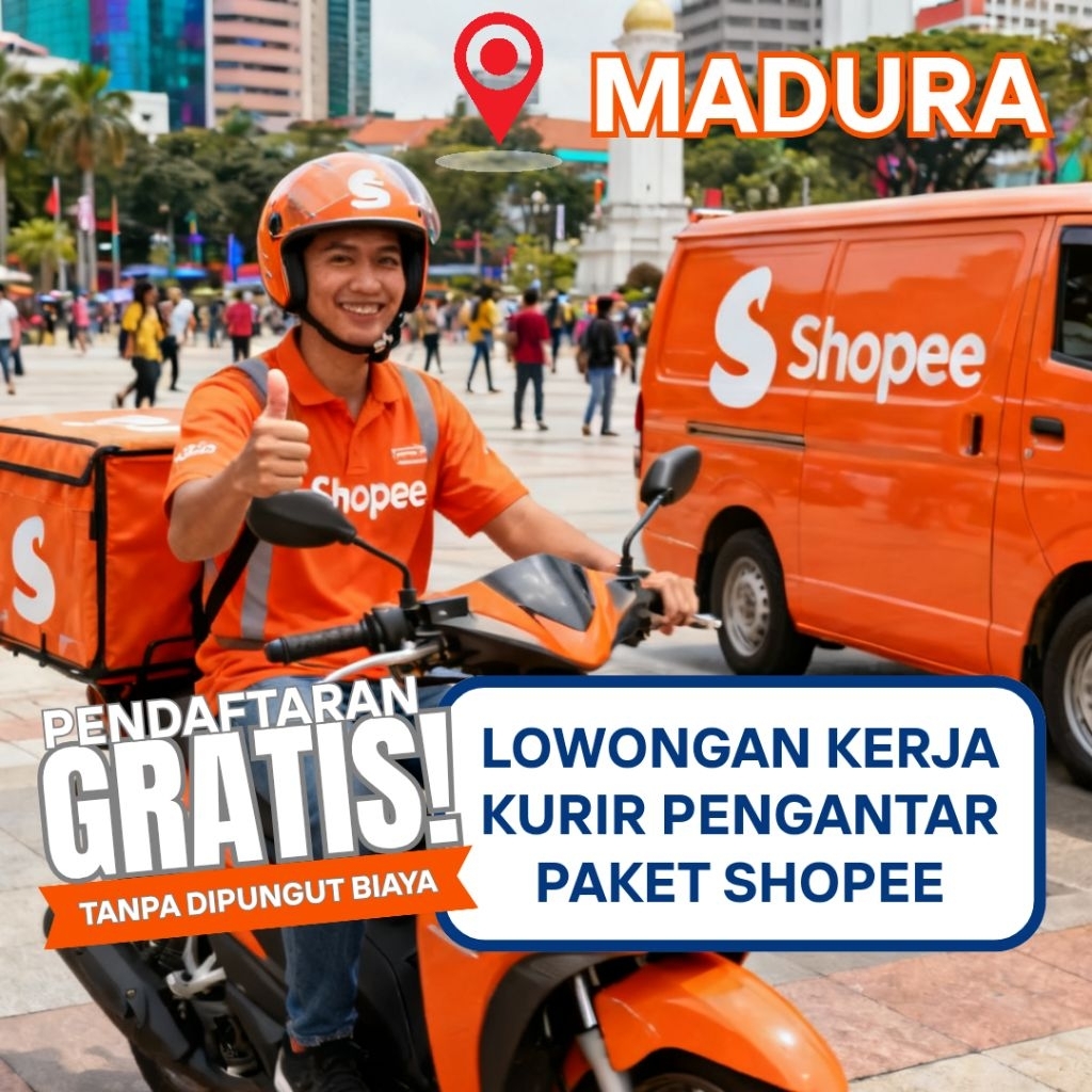 LOWONGAN KERJA KURIR PAKET SHOPEE KHUSUS MADURA