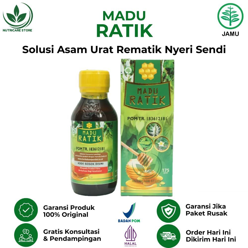 Madu RATIK Asli Original Herbal Nyeri Sendi Asam Urat REMATIK