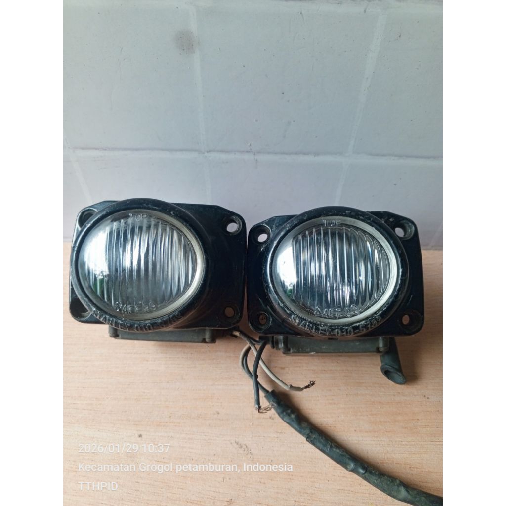 Sepasang Lampu Bumper Bemper Sorot Foglamp Kabut Honda Civic EG EH Genio Accord CD6 CD7 1992 1993 19