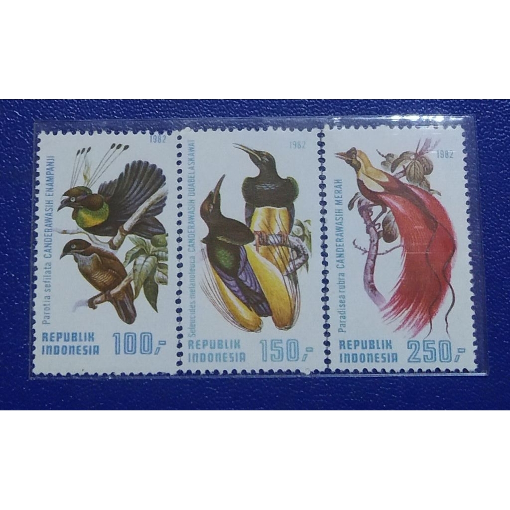 Prangko Lawas RI Set Lengkap Burung Cendrawasih Thn 1982 Langka