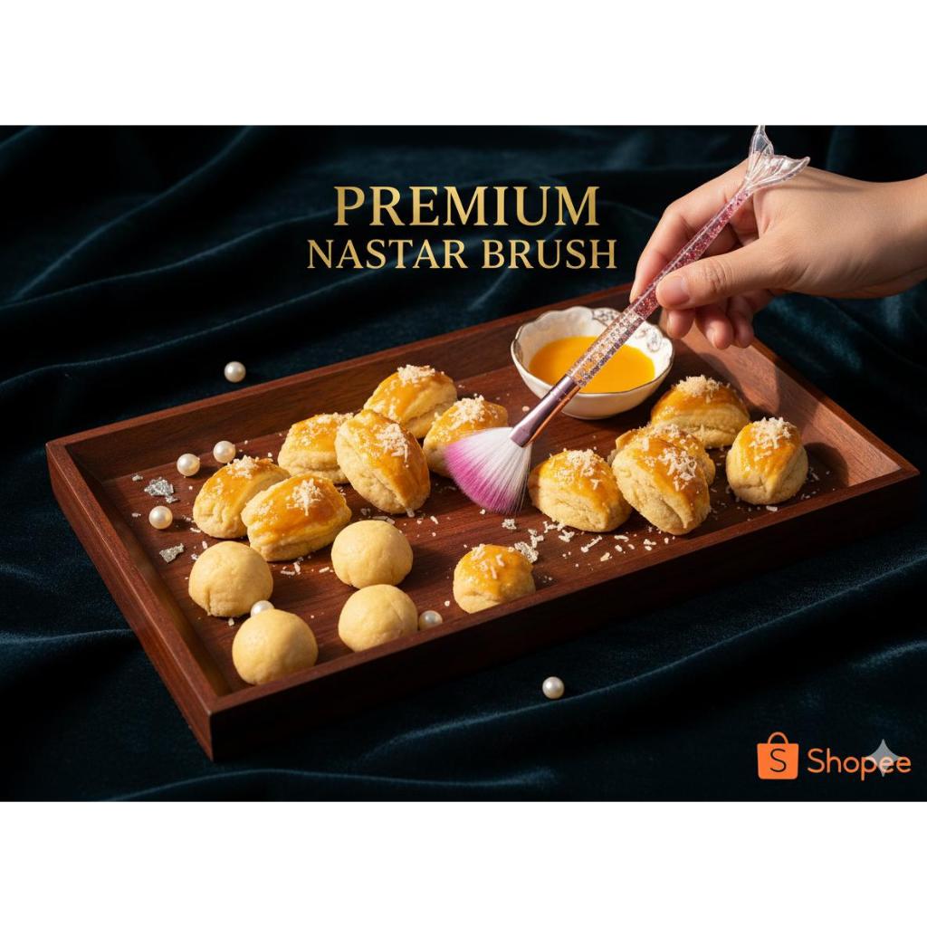 Kuas Nastar PREMIUM Anti Rontok, Brush Nastar, Brush Nylon, Kuas Nilon Kue Kering, Kuas