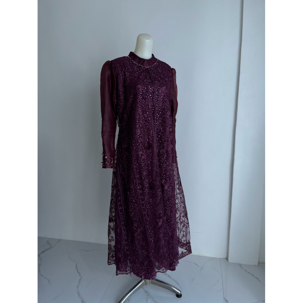 PL Dress brugundy Alfizahrahijab