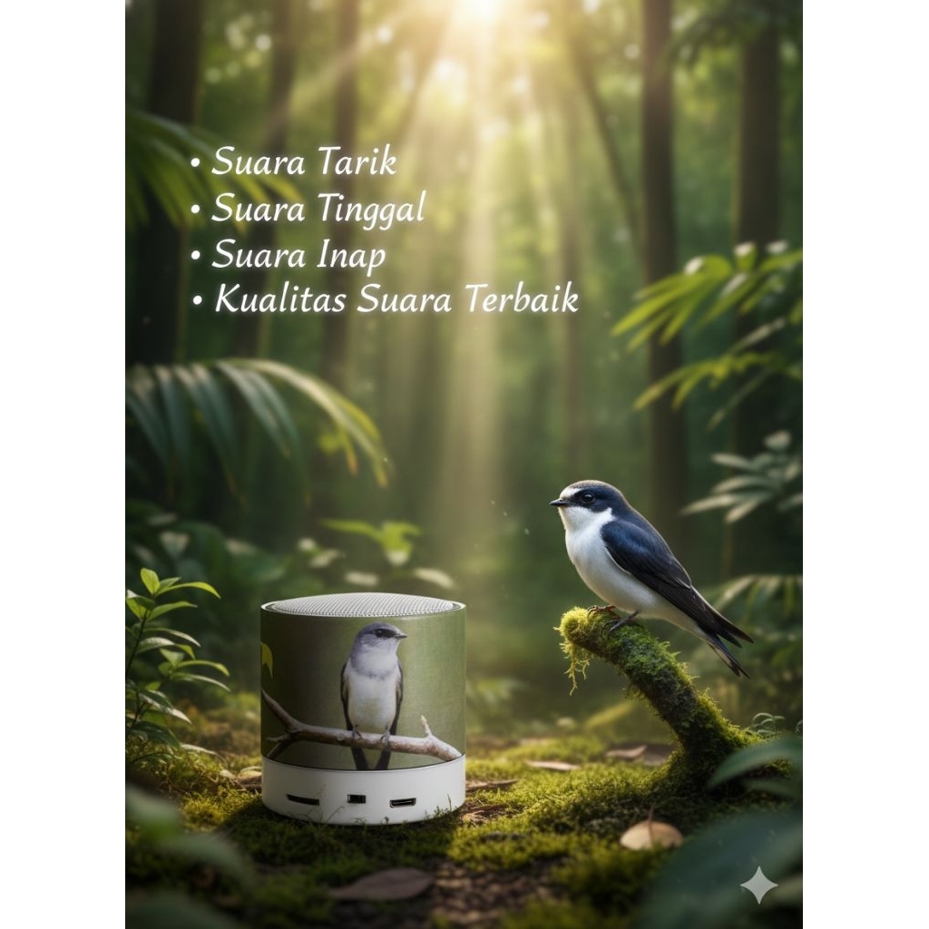 Speaker Suara Burung Walet Pemanggil Koloni | Suara Tarik Tinggal Inap Jernih & Kencang | Siap Pakai