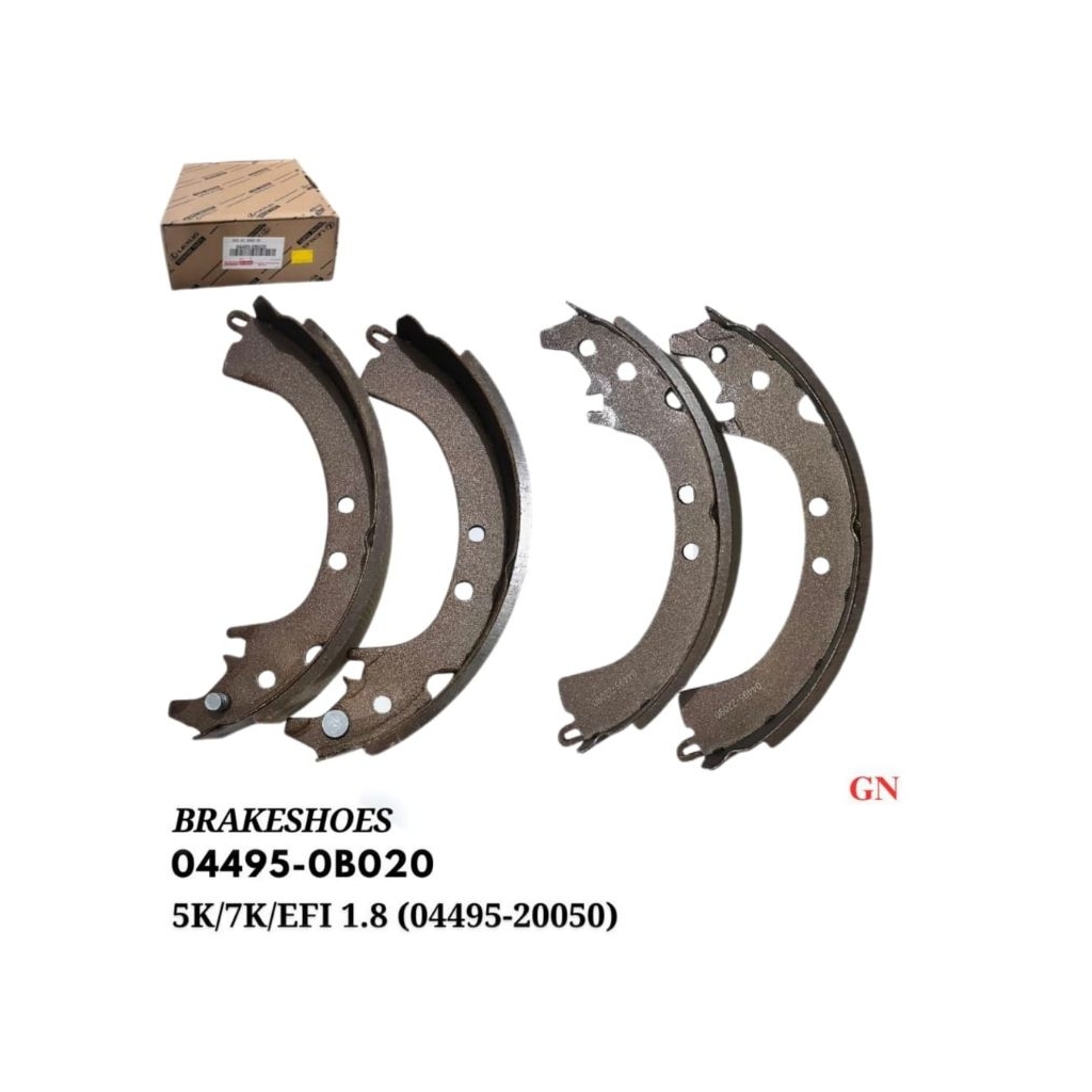 BRAKESHOES 5K/7K/EFI 1.8 (04495-20050) 04495-0B020