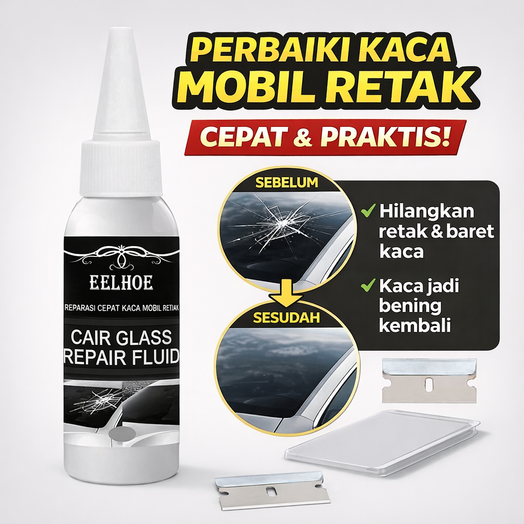 [Beli 1 Gratis 2] Lem Perbaikan Kaca Mobil/cairan Perbaikan Nano Kaca/perbaikan Cepat Retak/lem Pera