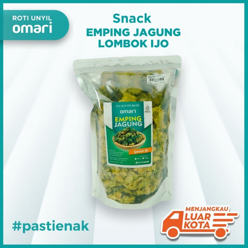 Snack Emping Jagung Lombok Ijo Paling Laris | Oleh-Oleh Khas Malang – Omari
