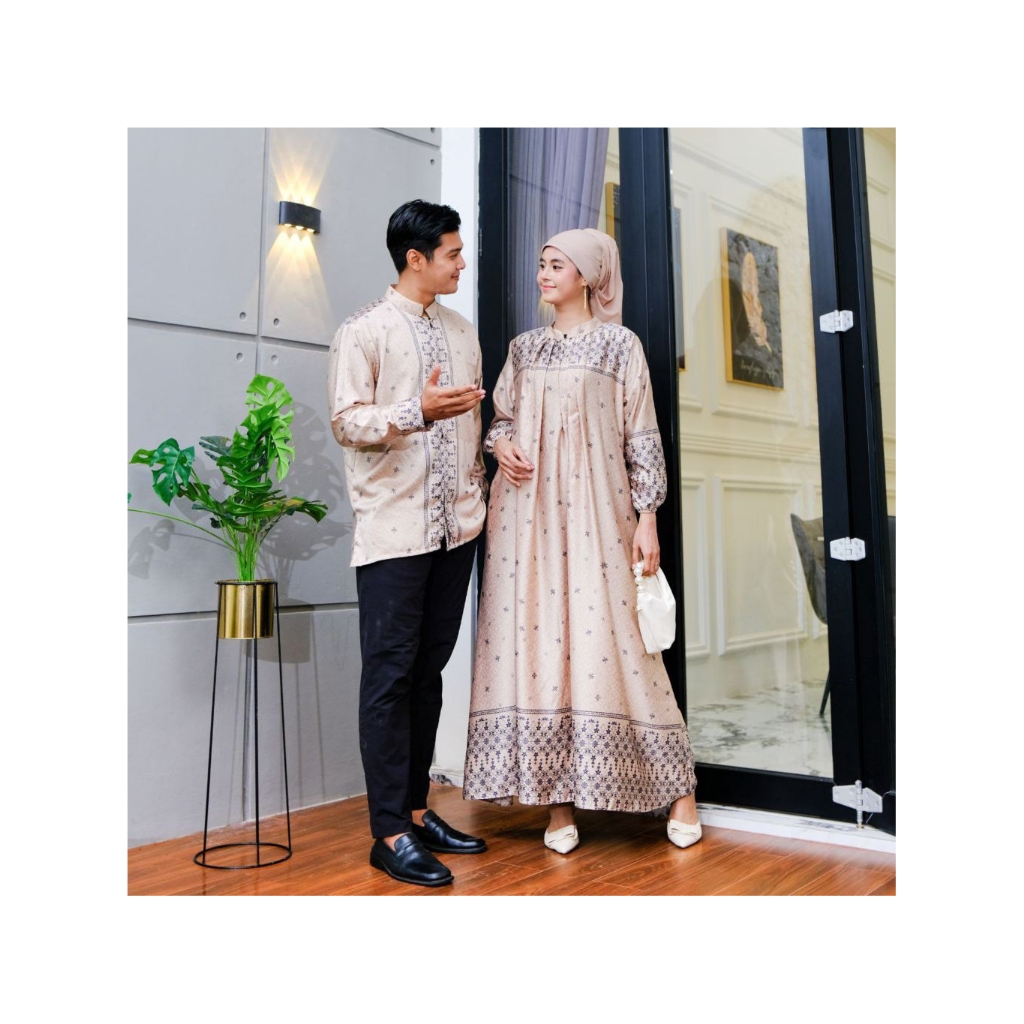 Couple Alisha Couple Gamis Kemeja Couple Gamis Dior Silk Premium Couple Gamis Kemeja Mewah Gamis Cou