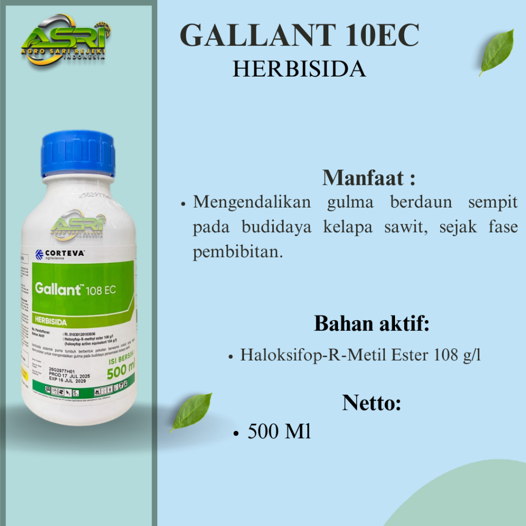 GALLANT 108EC 500ML HERBISIDA