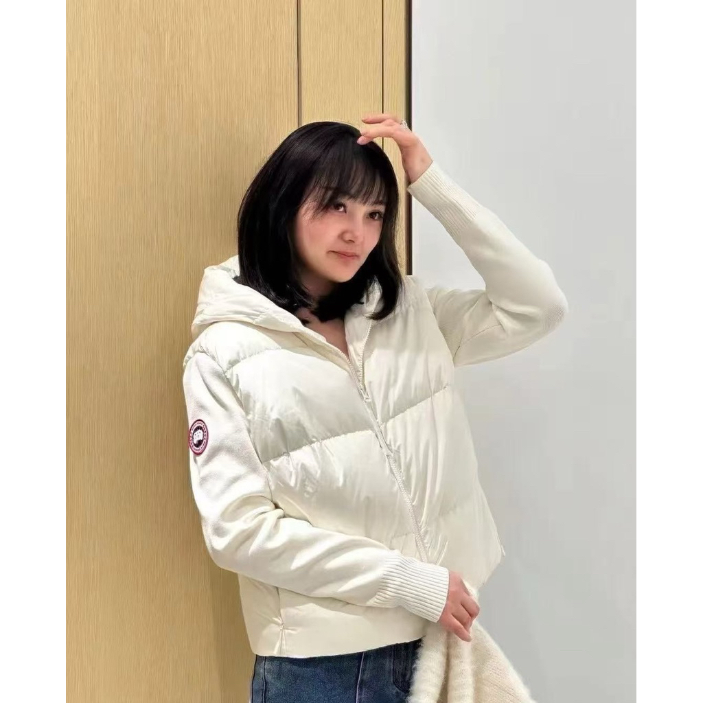 Jacket Canada Goose Hybridge Wide Quilt Knit Hoodie Tonal