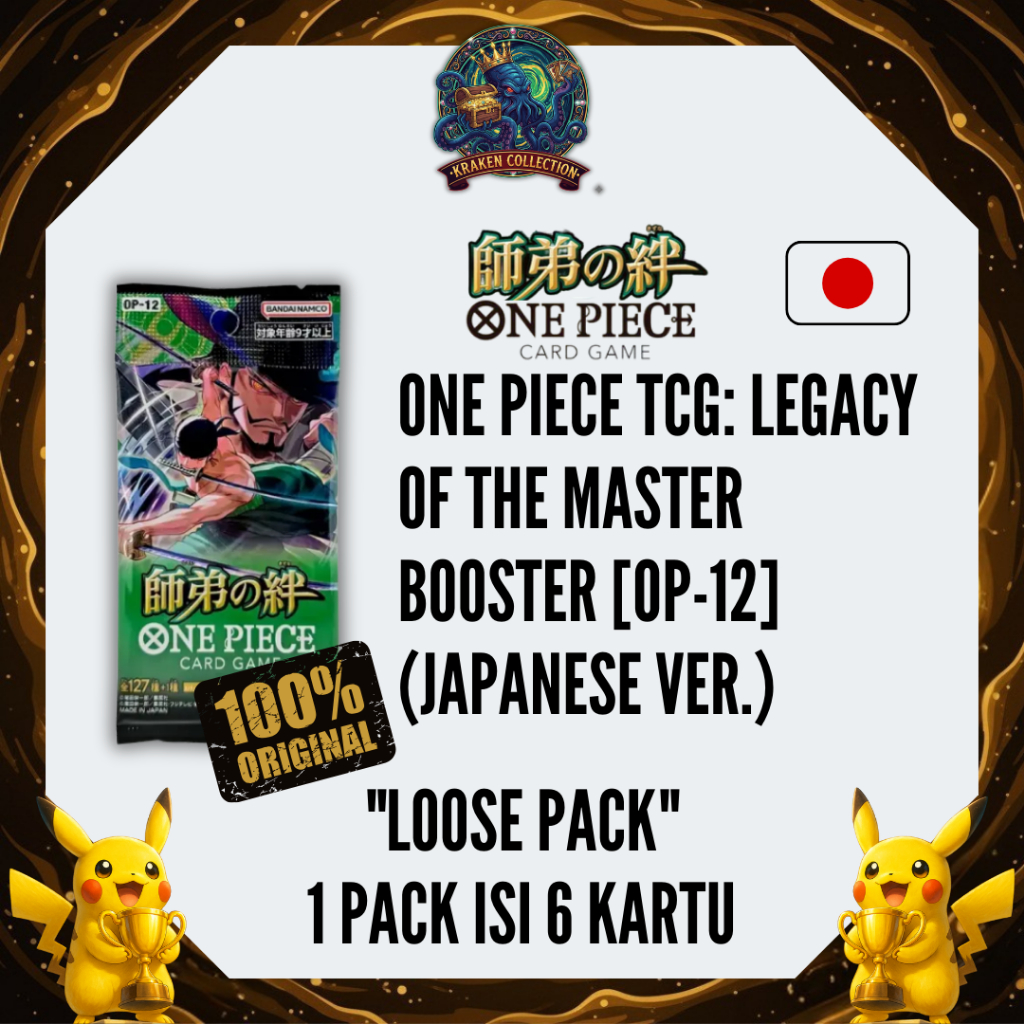 Kartu One Piece Card Game TCG Booster Pack OP12 Booster Pack Legacy Of The Master OP-12 Japan Origin