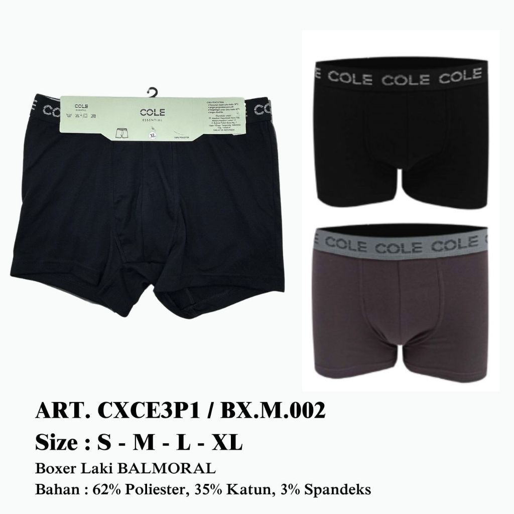 Boxer Laki Laki Cole