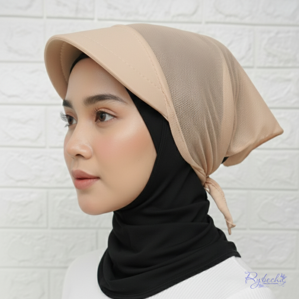 Ciput Topi Segitiga Pet Daleman Hijab Tali Ikat Belakang