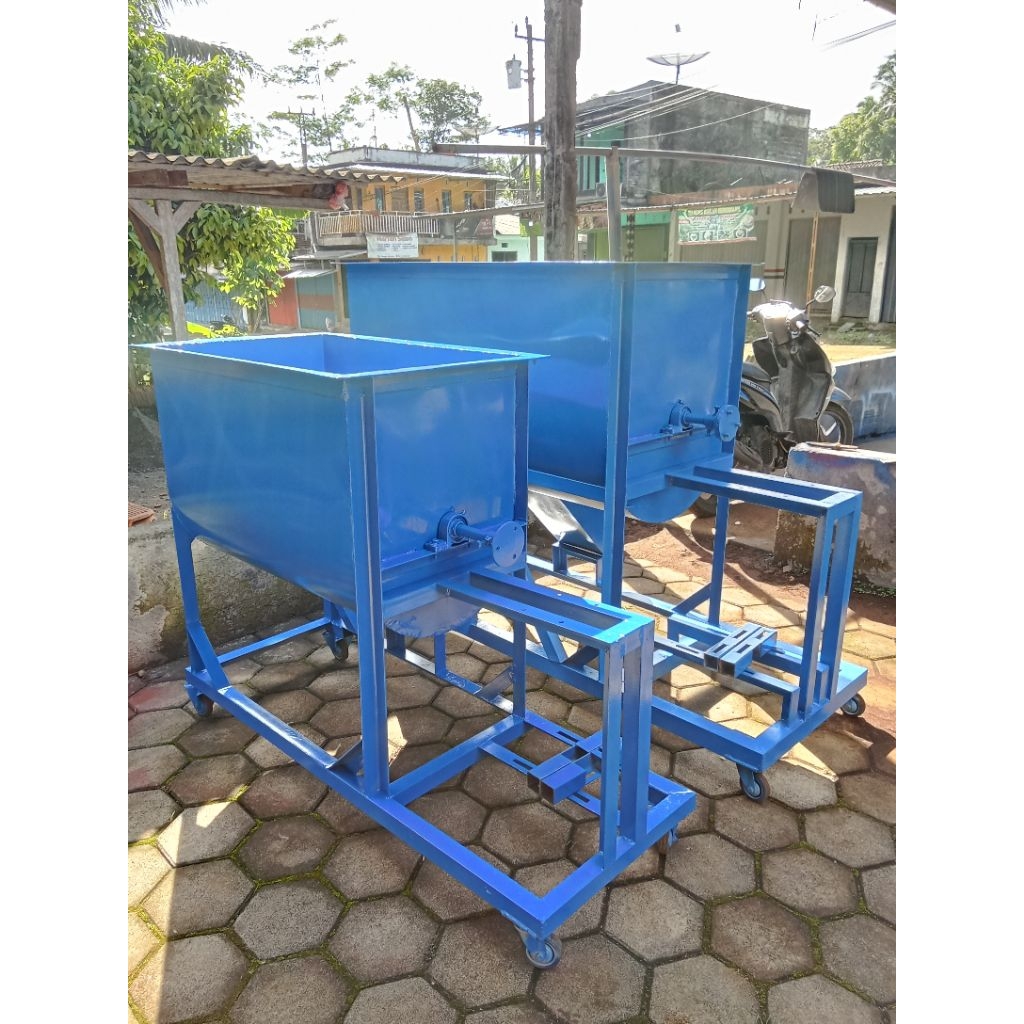mixer pengaduk pakan ternak kapasitas 100kg