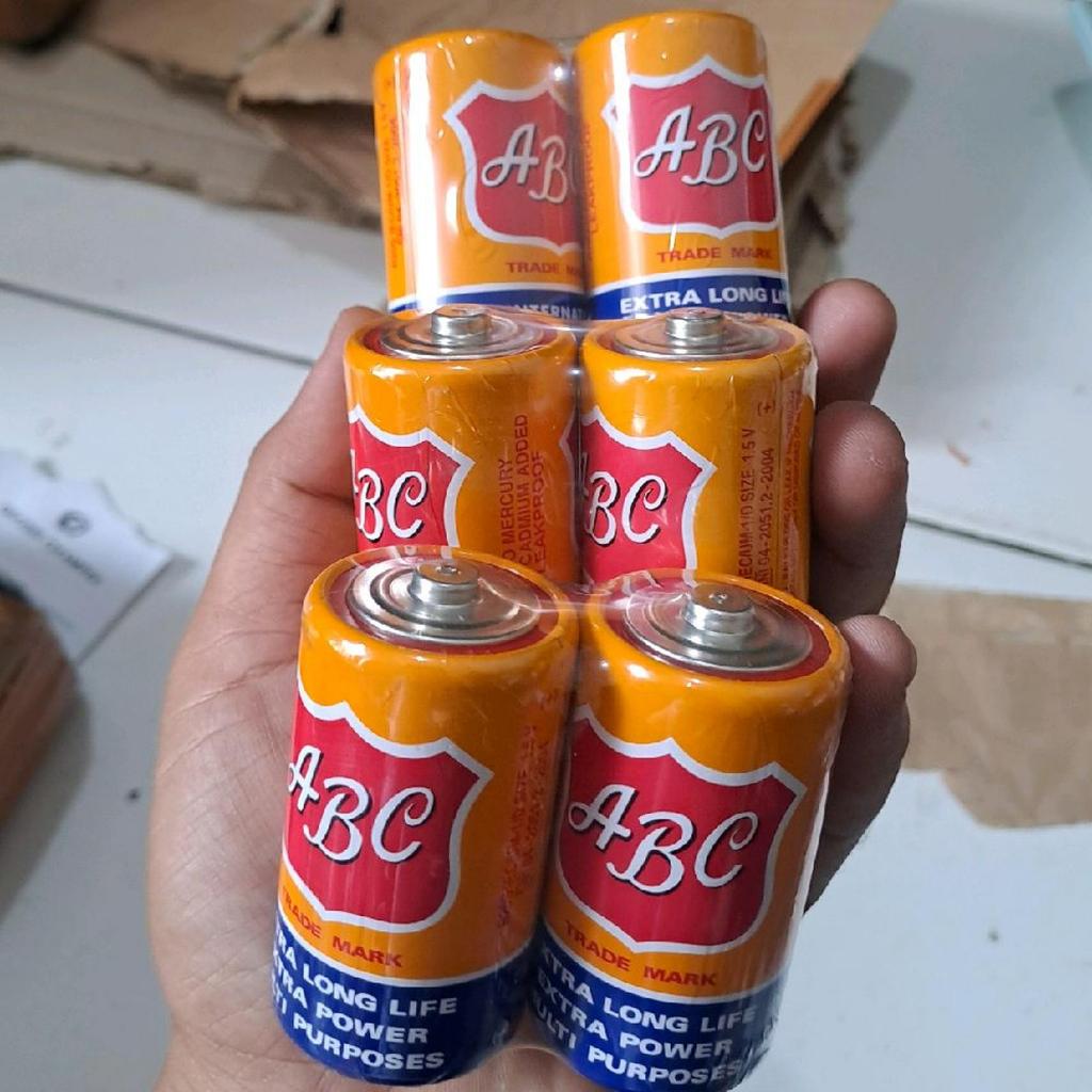 3 pasang ABC KUNING R20 /6pcs batu batre Radio Besar