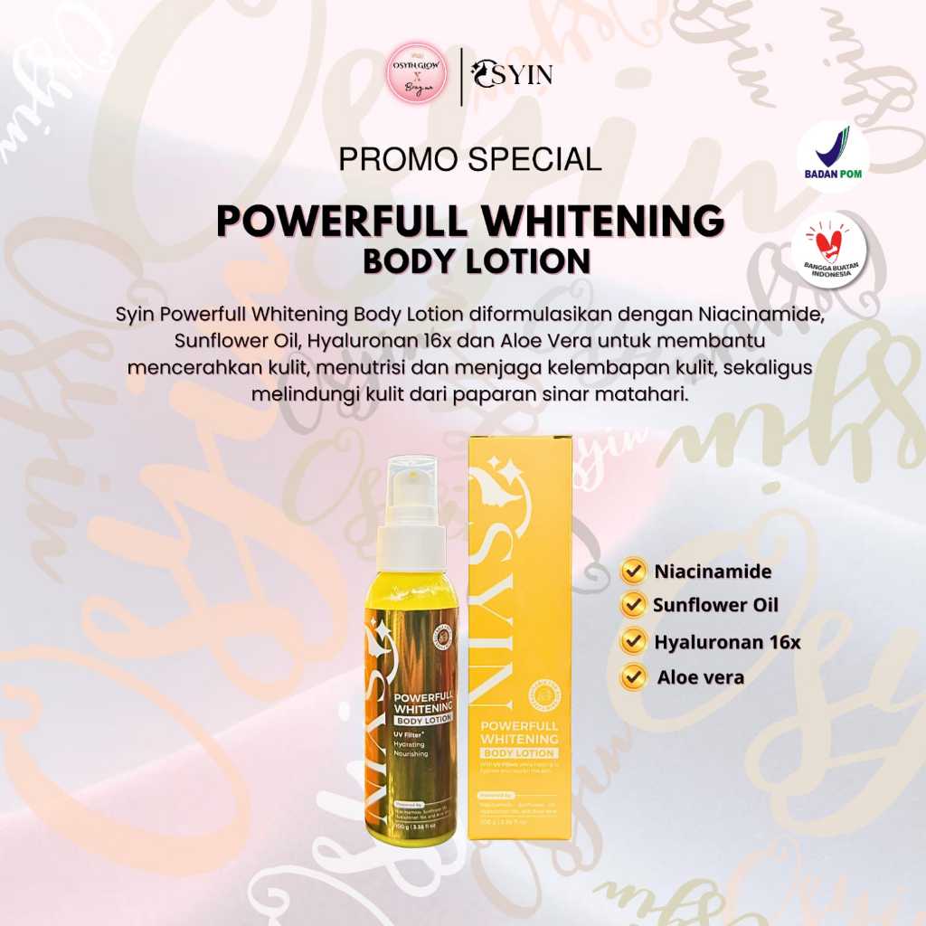 Osyin Glow Powerfull Whitening Body Lotion (100ml)