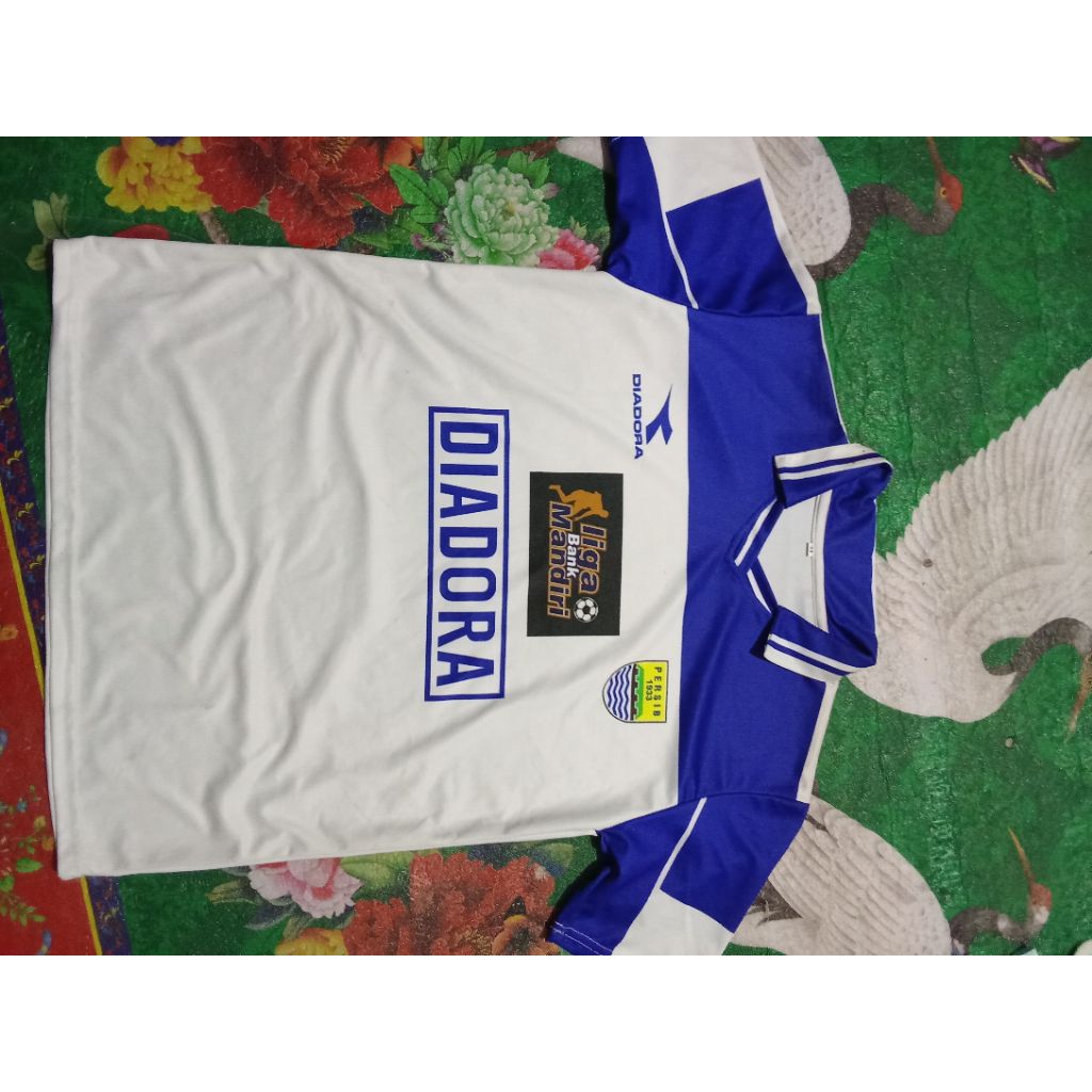 Jersey retro Persib away  liga bank mandiri premium printing