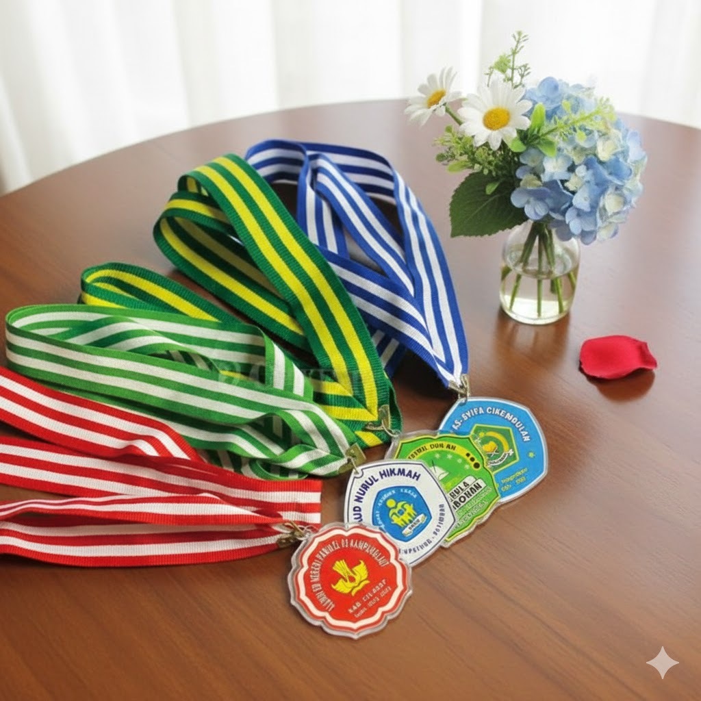 Medali Akrilik Resin|Medali Wisuda sekolah|Medali wisuda SD, SMP, SMA