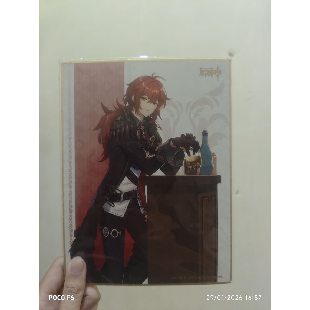 GENSHIN IMPACT DILUC SHIKISHI