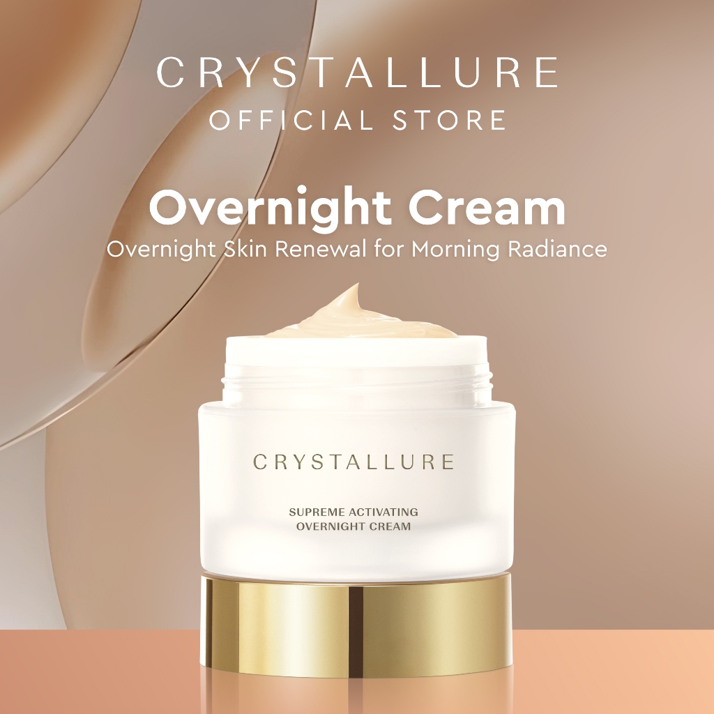 Crystallure Supreme Activating Overnight Cream 50 g- Moisturizer Krim Malam Perawatan Wajah (Night C
