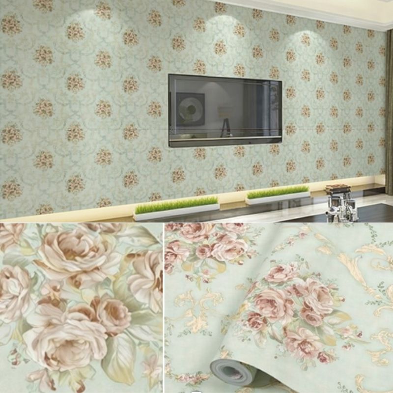 Wallpaper Sticker BUNGA HIJAU TOSCA