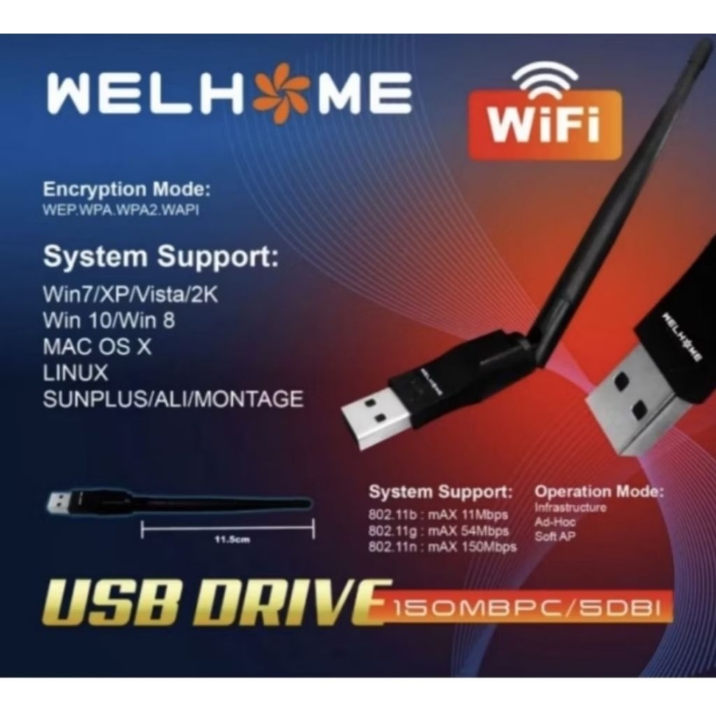Dongle wifi Wellhome untuk Stb