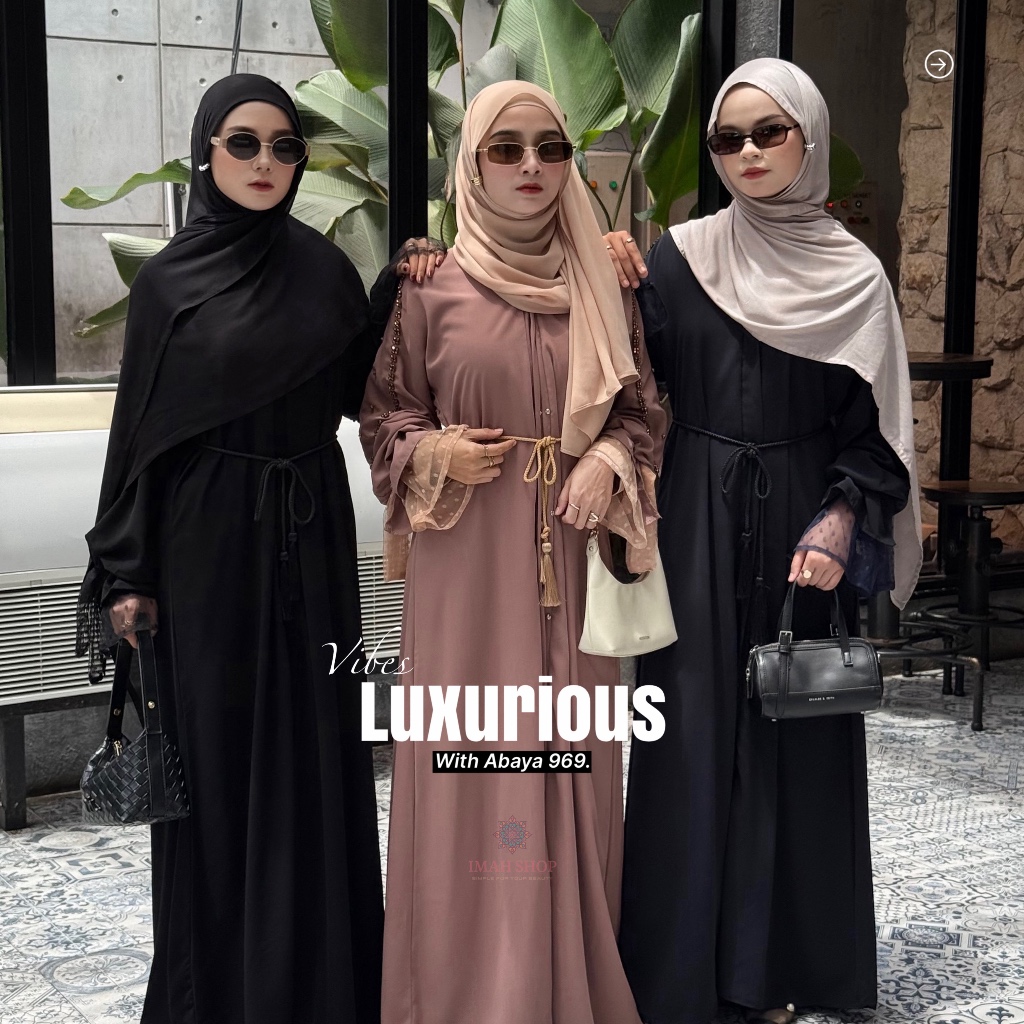 Abaya Hitam Turkey Gamis Syari Muslimah Bahan Jetblack Hitam Kombinasi Tile Polkadot Imah Shop Dress