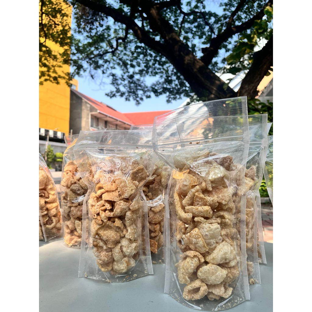 kerupuk babi/cu jiu ca