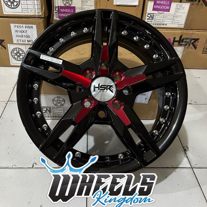 VELG R14 VELG MOBIL RACING RING 14 HSR KEUNIKAI PCD 4X100/114 PNP VELG AVANZA BRIO AGYA SIGRA
